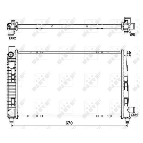 NRF Kühler, Motorkühlung EASY FIT 54719