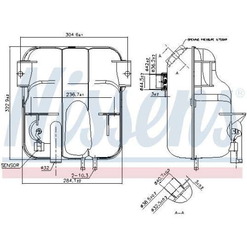 NISSENS Ausgleichsbeh&auml;lter, K&uuml;hlmittel ** FIRST FIT ** 996023