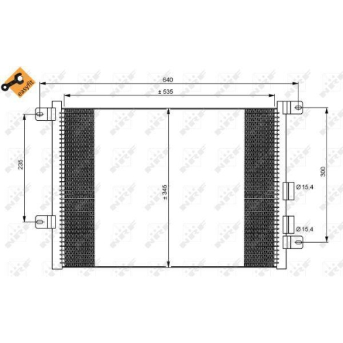 NRF Kondensator, Klimaanlage EASY FIT 35590