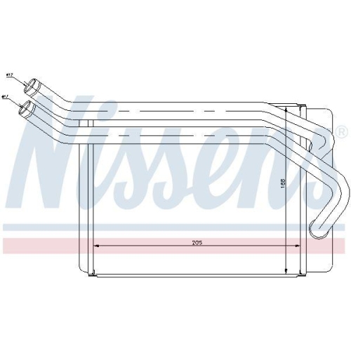 NISSENS W&auml;rmetauscher, Innenraumheizung 77614