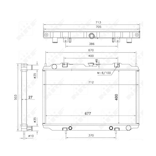 NRF K&uuml;hler, Motork&uuml;hlung EASY FIT 56087