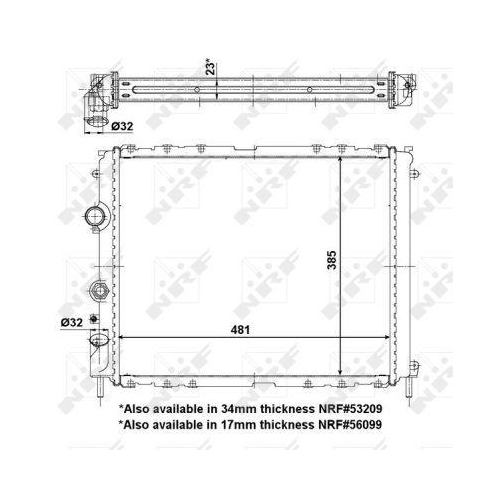 NRF K&uuml;hler, Motork&uuml;hlung EASY FIT 56098