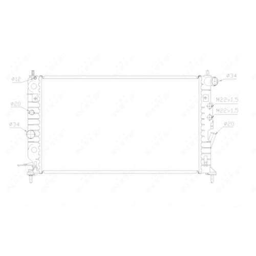 NRF K&uuml;hler, Motork&uuml;hlung EASY FIT 58288
