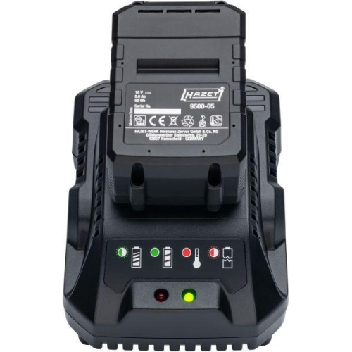 HAZET 1/2 Zoll (12,5 mm) VierkantAkku Schlagschrauber 600 Nm 4-teilig 9512-600/4