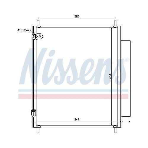 NISSENS Kondensator, Klimaanlage 940284