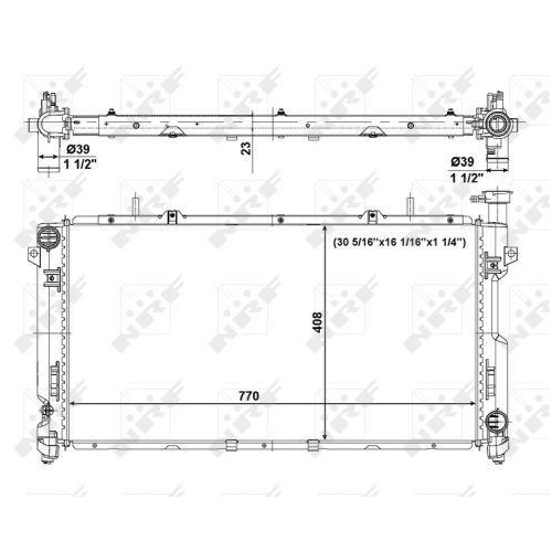 NRF K&uuml;hler, Motork&uuml;hlung EASY FIT 56020