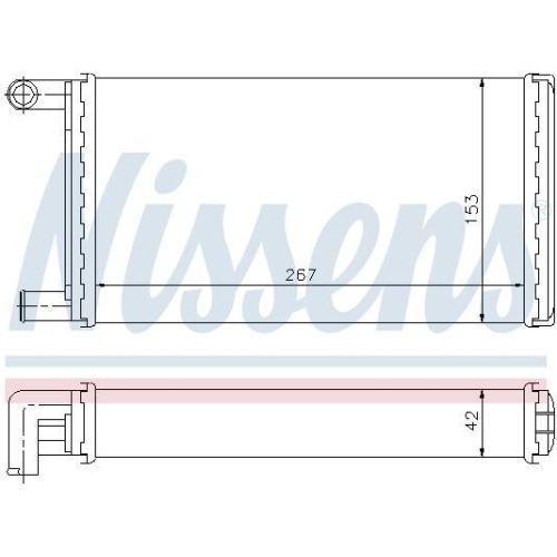 NISSENS Wärmetauscher, Innenraumheizung 72004