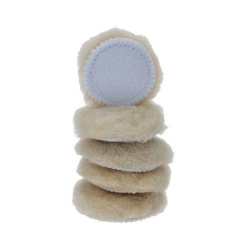 Polierpad Lammfell, Durchmesser 50,0mm, 5er Pack KS TOOLS 515.5129
