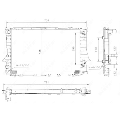 NRF Kühler, Motorkühlung 51317