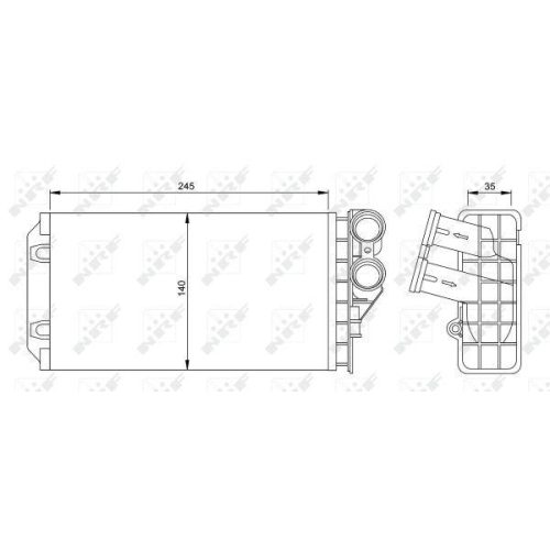 NRF W&auml;rmetauscher, Innenraumheizung EASY FIT 54251