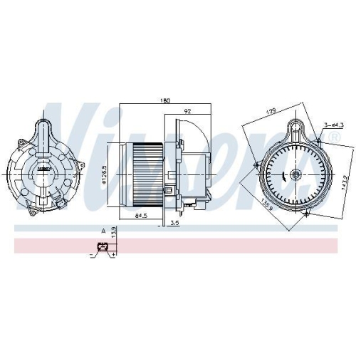 NISSENS Innenraumgebl&auml;se 87523