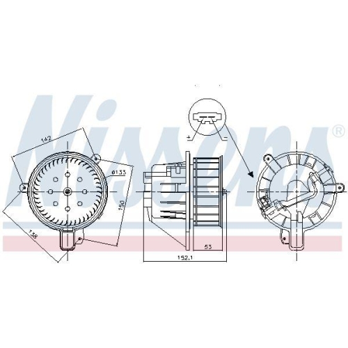 NISSENS Innenraumgebläse 87547