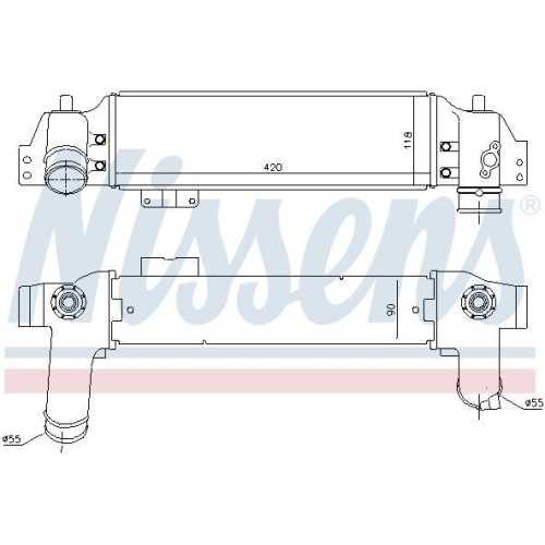NISSENS Ladeluftk&uuml;hler ** FIRST FIT ** 96226