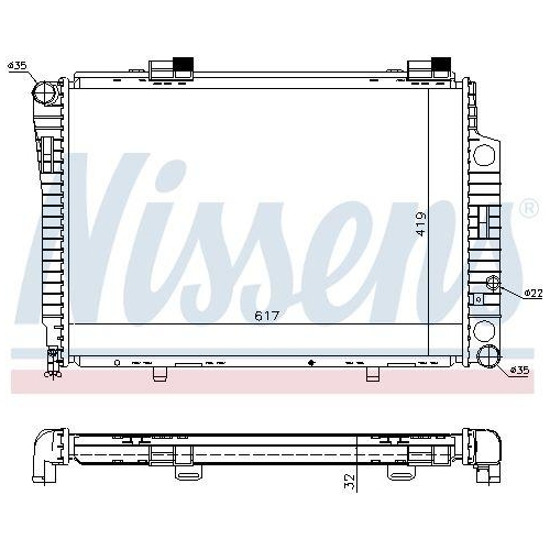 NISSENS Kühler, Motorkühlung 62750A