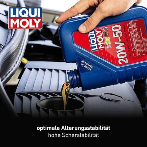 Motor&ouml;l LIQUI MOLY 1255 Touring High Tech 20W-50 Mineralisch Motoren&ouml;l &Ouml;l 5L