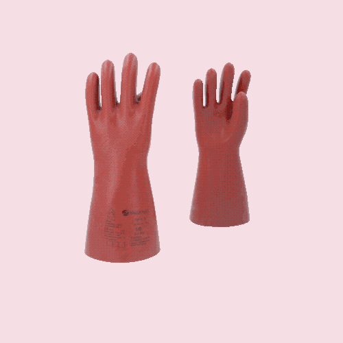 Elektriker-Schutzhandschuh mit thermischen Schutz Gr&ouml;&szlig;e 10 Klasse 3 rot 117.0096