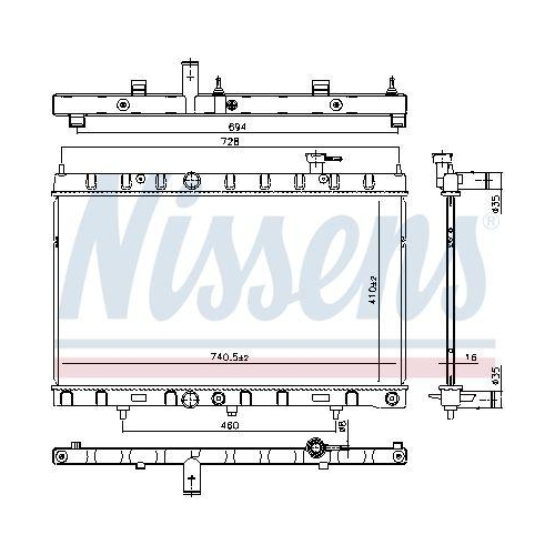 NISSENS K&uuml;hler, Motork&uuml;hlung 606312