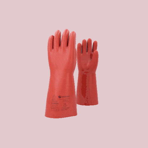 Elektriker-Schutzhandschuh mit thermischen Schutz Gr&ouml;&szlig;e 11 Klasse 4 rot 117.0100