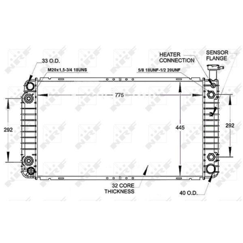 NRF K&uuml;hler, Motork&uuml;hlung EASY FIT 50255