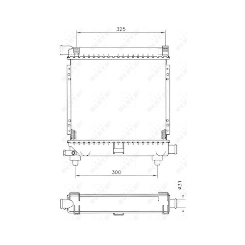 NRF Kühler, Motorkühlung EASY FIT 507662