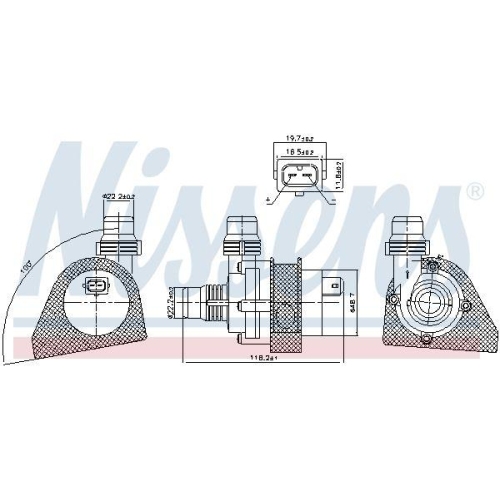 NISSENS Wasserpumpe, Motork&uuml;hlung ** FIRST FIT ** 831066
