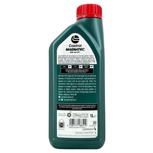 Motor&ouml;l Castrol Magnatec 5W-40 C3 Fiat Mercedes BMW ACEA C3 3 Liter 15F621