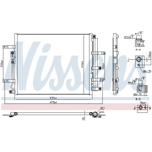 NISSENS Kondensator, Klimaanlage ** FIRST FIT ** 940832