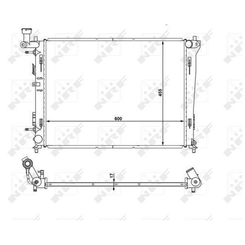 NRF K&uuml;hler, Motork&uuml;hlung EASY FIT 53931