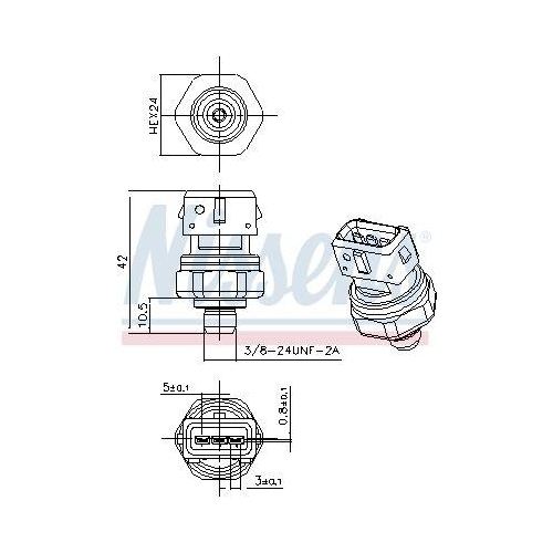 NISSENS Druckschalter, Klimaanlage ** FIRST FIT ** 301069