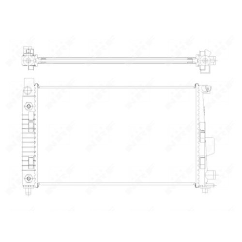 NRF Kühler, Motorkühlung EASY FIT 50446