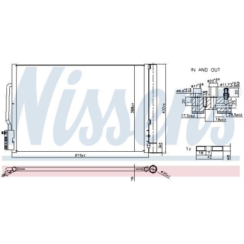 NISSENS Kondensator, Klimaanlage ** FIRST FIT ** 941341