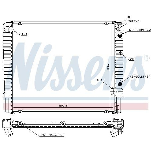 NISSENS K&uuml;hler, Motork&uuml;hlung 65509A