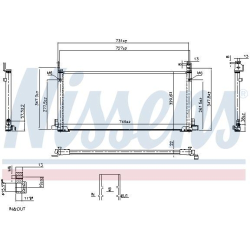 NISSENS Kondensator, Klimaanlage ** FIRST FIT ** 941351