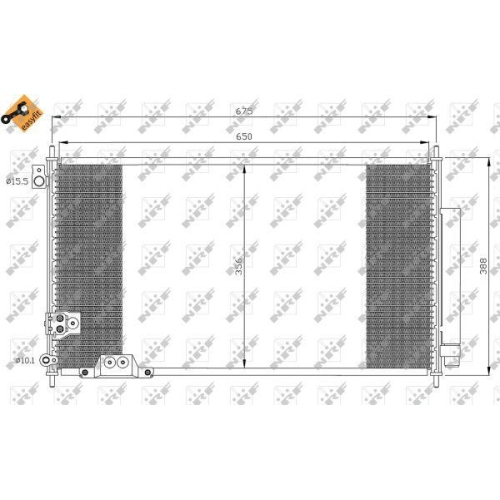 NRF Kondensator, Klimaanlage EASY FIT 35740