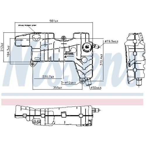 NISSENS Ausgleichsbeh&auml;lter, K&uuml;hlmittel ** FIRST FIT ** 996026