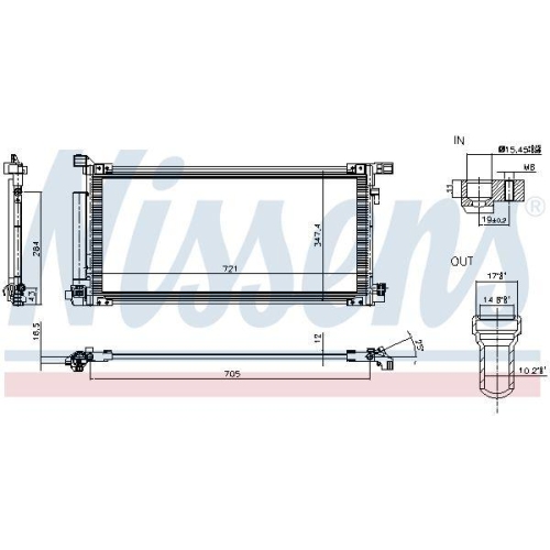NISSENS Kondensator, Klimaanlage ** FIRST FIT ** 941433