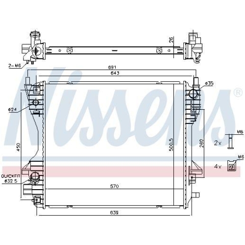 NISSENS K&uuml;hler, Motork&uuml;hlung 66706