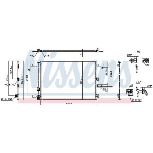 NISSENS Kondensator, Klimaanlage ** FIRST FIT ** 941368