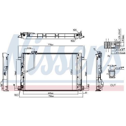 NISSENS Kondensator, Klimaanlage ** FIRST FIT ** 941293