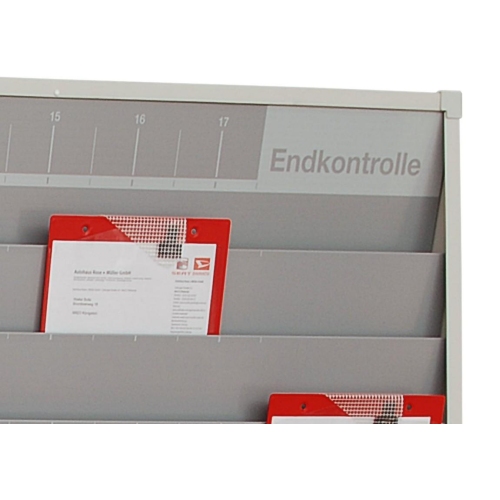 Werkstattplaner f&uuml;r Kfz-Betriebe A4 6 Schienen H: 900 mm B: 1580 mm Ablagefach