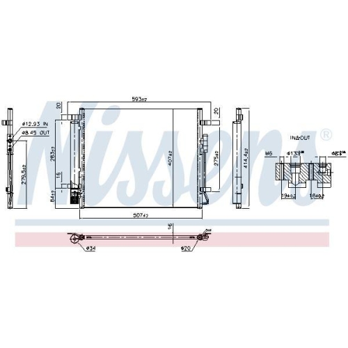 NISSENS Kondensator, Klimaanlage ** FIRST FIT ** 941343