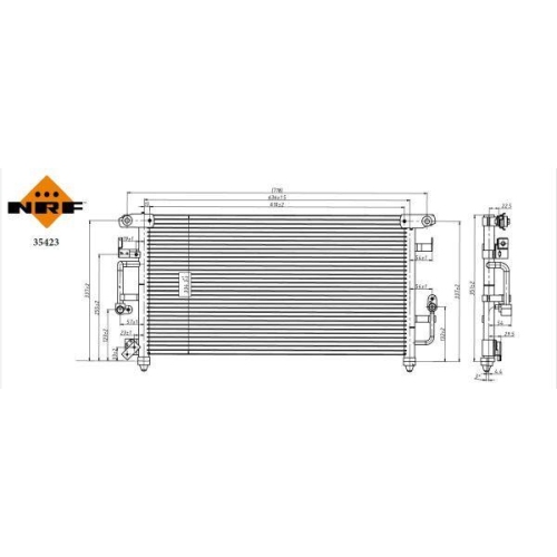 NRF Kondensator, Klimaanlage EASY FIT 35423
