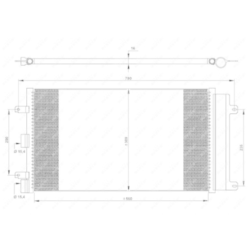 NRF Kondensator, Klimaanlage EASY FIT 35752