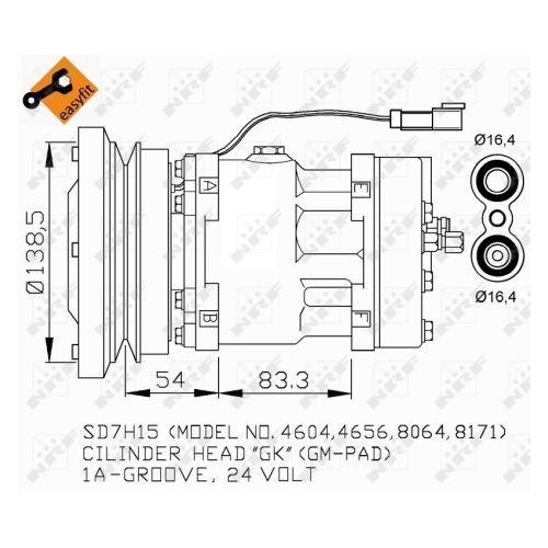 NRF Kompressor, Klimaanlage EASY FIT 32281