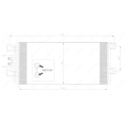 NRF Kondensator, Klimaanlage EASY FIT 35140