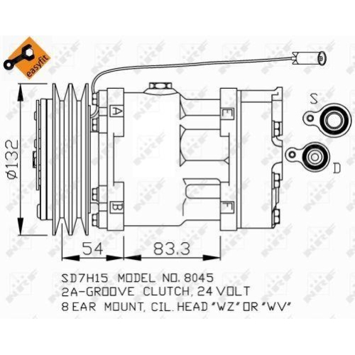 NRF Kompressor, Klimaanlage EASY FIT 32469