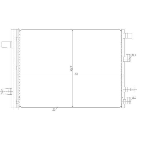 NRF Kondensator, Klimaanlage EASY FIT 350465