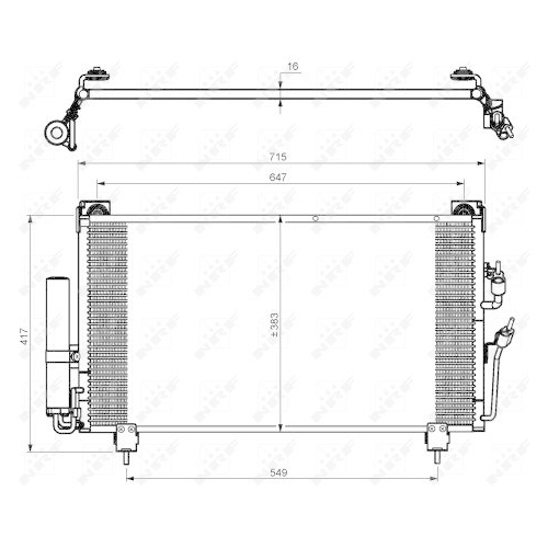 NRF Kondensator, Klimaanlage EASY FIT 35755