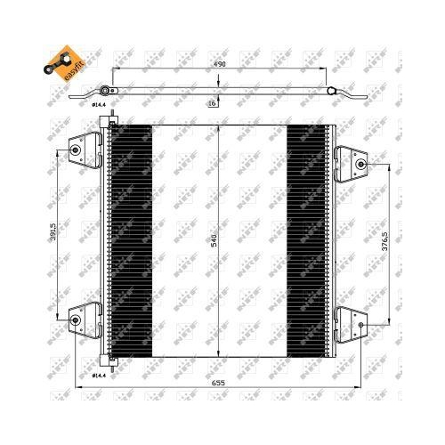 NRF Kondensator, Klimaanlage EASY FIT 35757