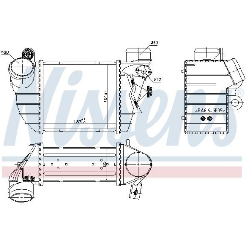NISSENS Ladeluftkühler ** FIRST FIT ** 96747